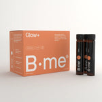 B.me Glow+ box with 28 shots for glowing skin and antioxidant support