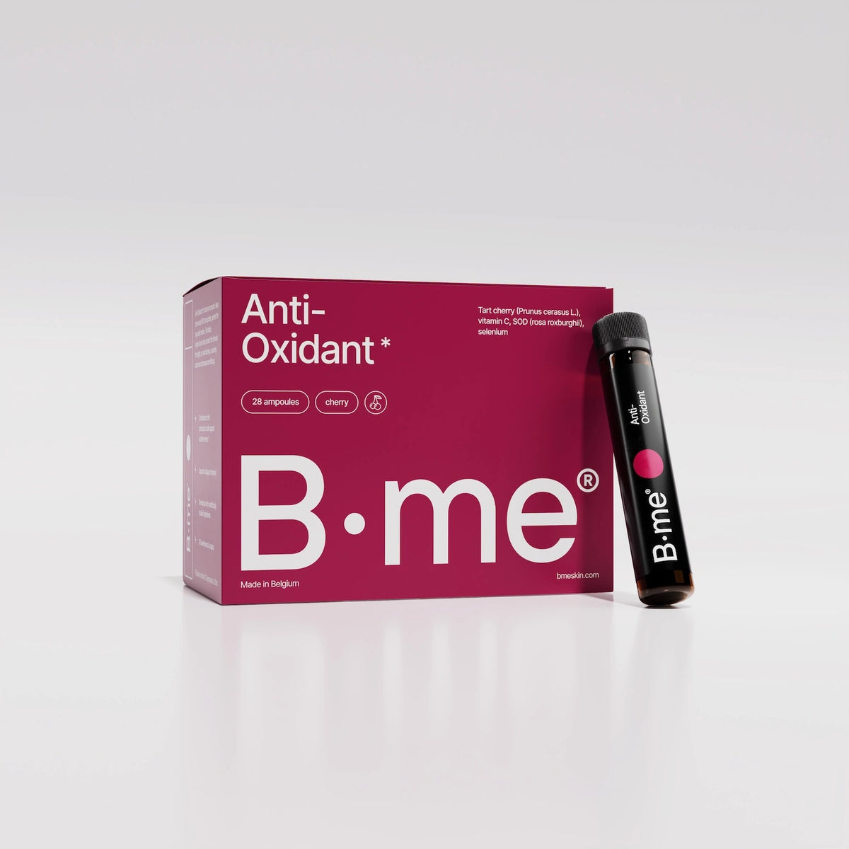 B·me Anti-Oxidant shots: doos met drinkshots die huidcellen helpen beschermen tegen oxidatieve stress
