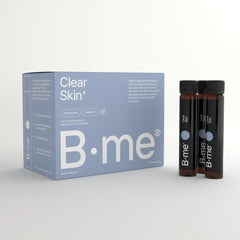 B.me Clear Skin box with 28 shots for acne prone skin support