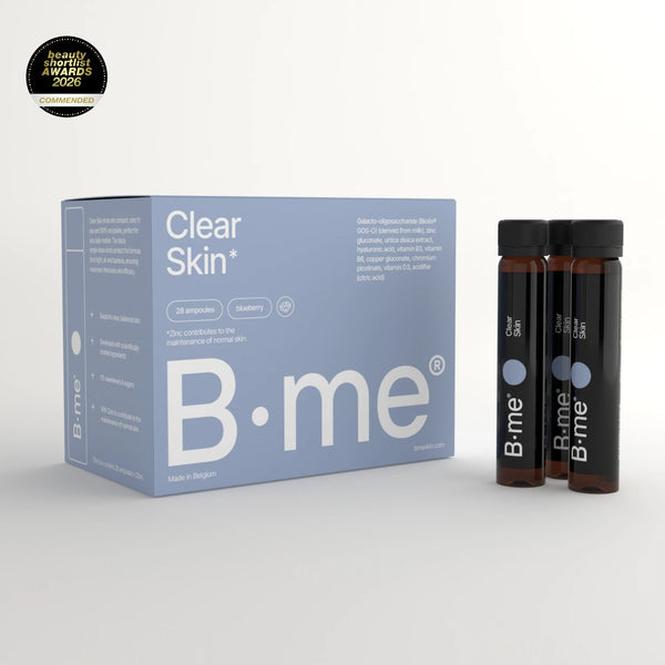 MAJOR SKIN CLEAR & LIQUID BASE B パック B.me® Clear Skin with zinc, prebiotics, hyaluronic acid, and vitamins
