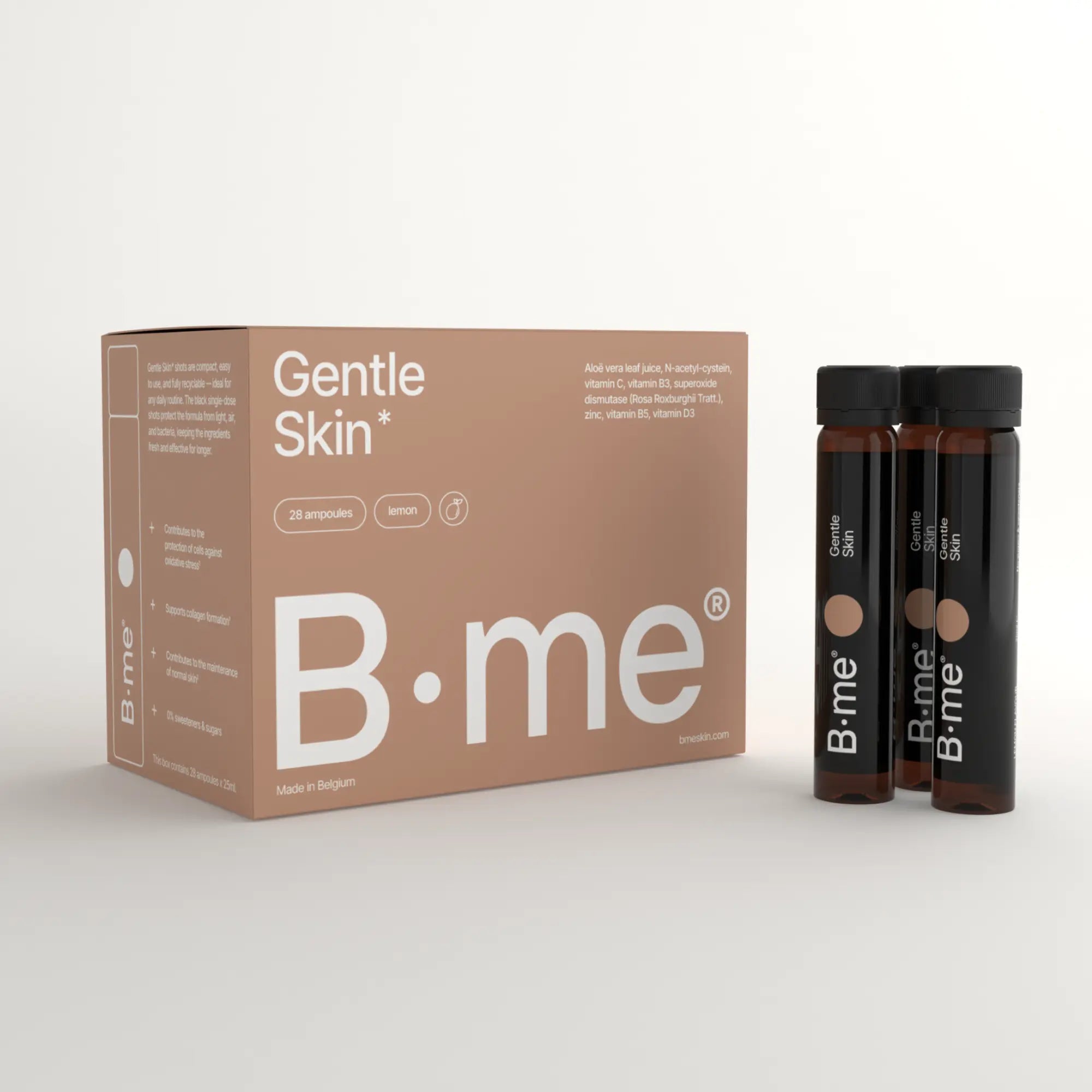 B.me Gentle Skin box with 28 shots for sensitive and reactive skin support
