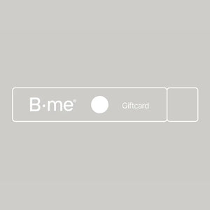 Front of the B.me gift card – a minimal and elegant design, perfect for gifting skincare from within. Ideal for fans of collagen, glow, and skin-supporting formulas.